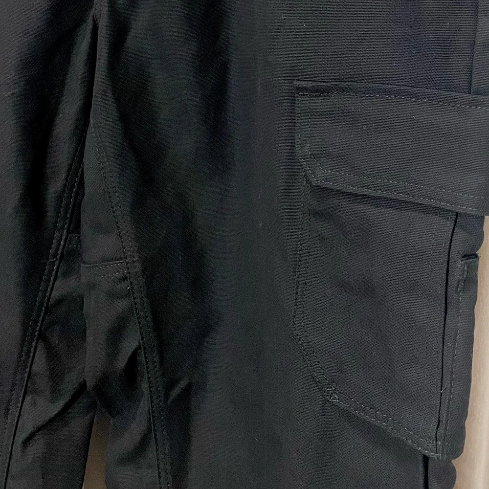 Men's Wrangler Workwear Pants 36x32 Black Cargo Relaxed Fit NWT